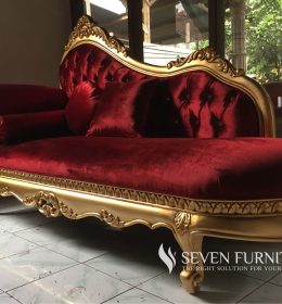 Chaise Bench Sofa Victorian Rococo