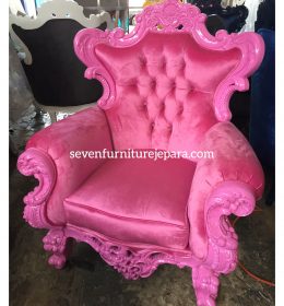 Sofa Romawi Pink 1 Seater